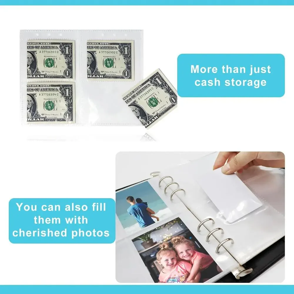 100 Day Money Savings Challenge Binder Book Cash Envelopes Save $5,050 - Pink